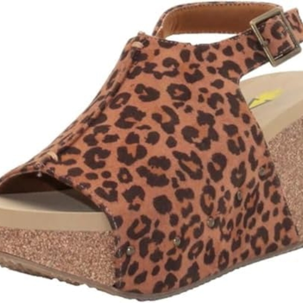 Volatile Tan Leopard Sandals - Picture 7 of 9
